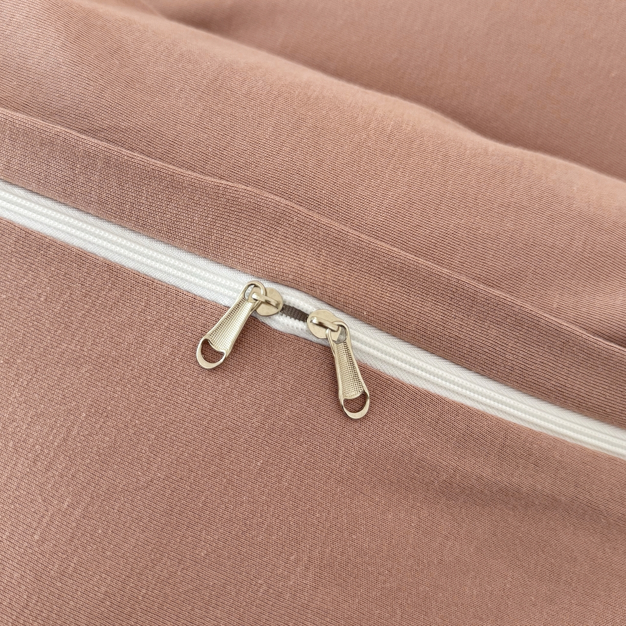 91家纺网 家纺一手货源 找家纺 锦罗绣 2026年全棉纯棉针织棉螺旋纱单被套定制任意尺寸 针织棉-豆沙