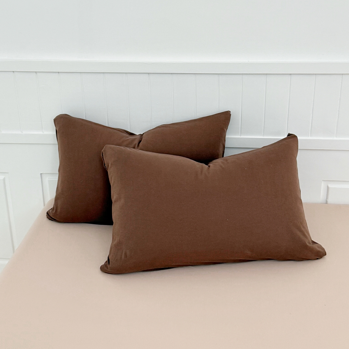 91家纺网 家纺一手货源 找家纺 锦罗绣 2026年全棉纯棉针织棉螺旋纱单被套定制任意尺寸 针织棉-深咖白