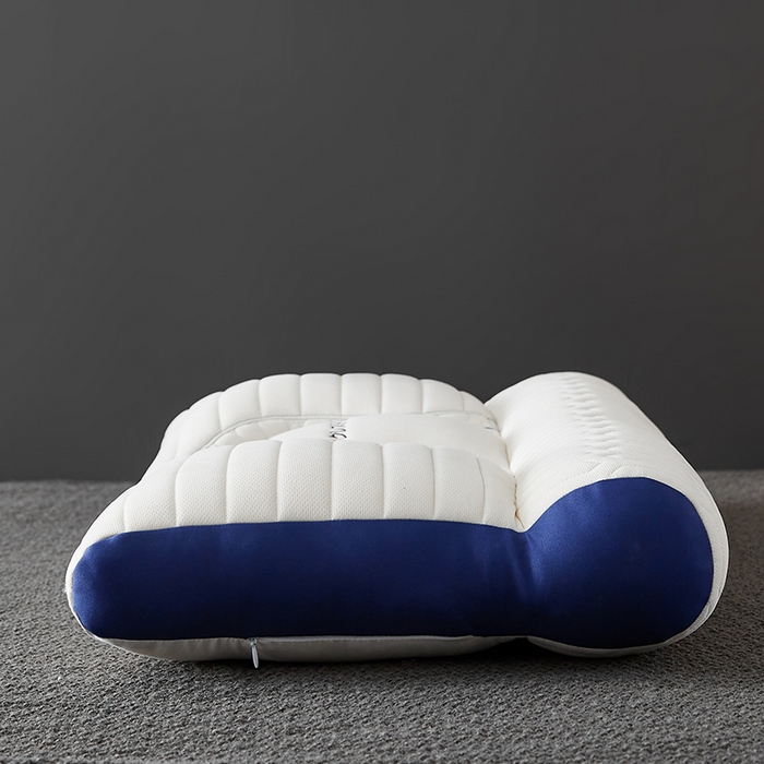 91家纺网 家纺一手货源 找家纺 乐可 2026新款乳胶日系牵引枕反牵引枕头枕芯 日系牵引枕-蓝