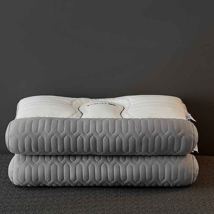 91家纺网 家纺一手货源 找家纺 乐可 2026新款乳胶日系牵引枕反牵引枕头枕芯 日系牵引枕-灰