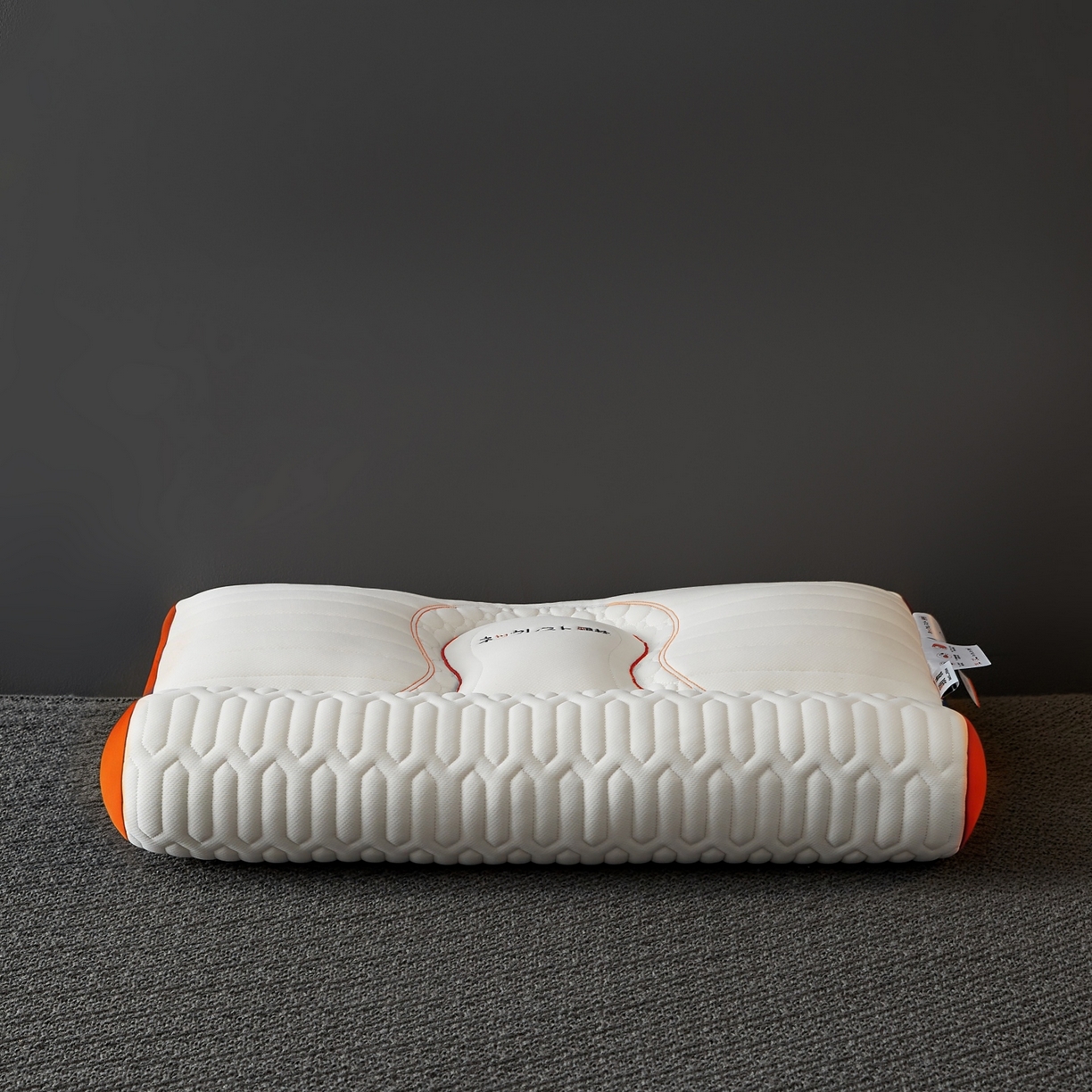 91家纺网 家纺一手货源 找家纺 乐可 2026新款乳胶日系牵引枕反牵引枕头枕芯 日系牵引枕-橘