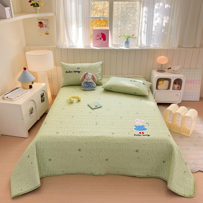 91家纺网 家纺一手货源 找家纺 （总）娜娜 2025新款全棉夹棉多功能床盖