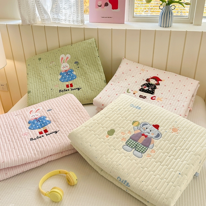 娜娜 2025新款全棉夹棉多功能床盖 组合