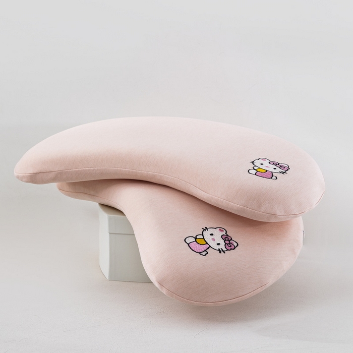 91家纺网 家纺一手货源 找家纺 大黄蜂家居家纺 2026新款A类卡通儿童硅胶枕枕头枕芯 小猫粉