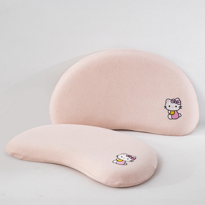 91家纺网 家纺一手货源 找家纺 大黄蜂家居家纺 2026新款A类卡通儿童硅胶枕枕头枕芯 小猫粉