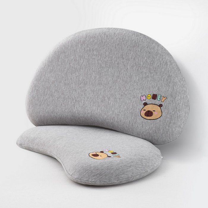 91家纺网 家纺一手货源 找家纺 大黄蜂家居家纺 2026新款A类卡通儿童硅胶枕枕头枕芯 卡皮灰