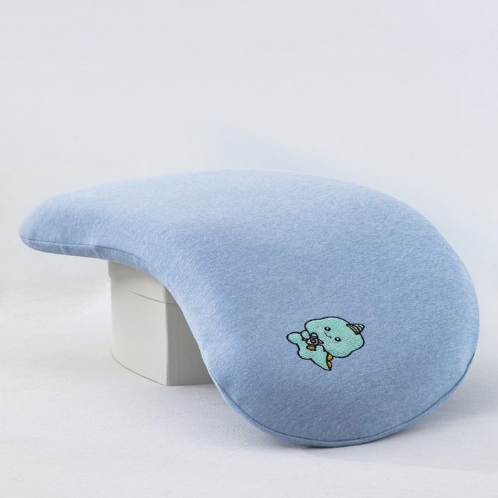 91家纺网 家纺一手货源 找家纺 大黄蜂家居家纺 2026新款A类卡通儿童硅胶枕枕头枕芯 小恐龙蓝