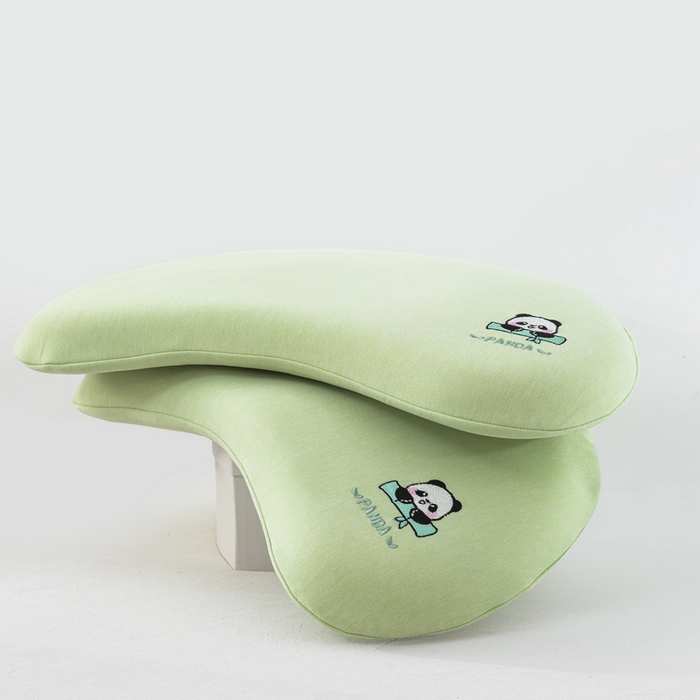 91家纺网 家纺一手货源 找家纺 大黄蜂家居家纺 2026新款A类卡通儿童硅胶枕枕头枕芯 熊猫绿