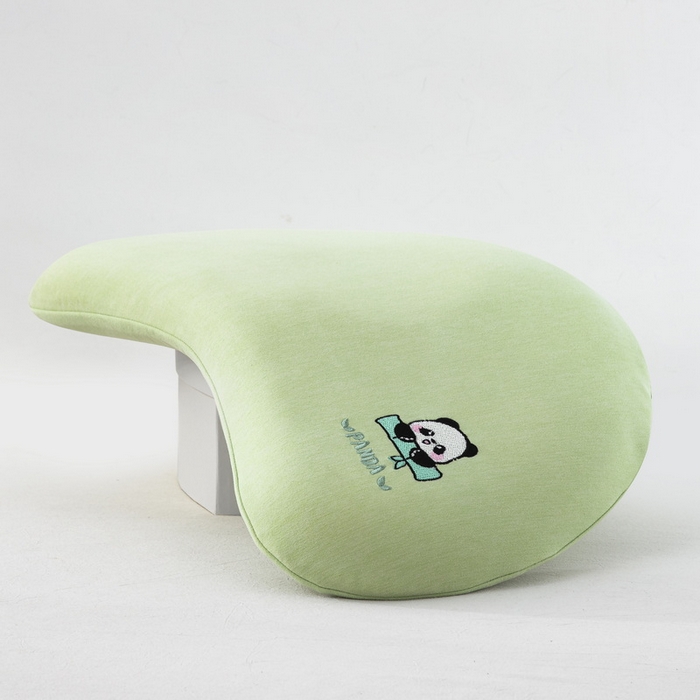 91家纺网 家纺一手货源 找家纺 大黄蜂家居家纺 2026新款A类卡通儿童硅胶枕枕头枕芯 熊猫绿