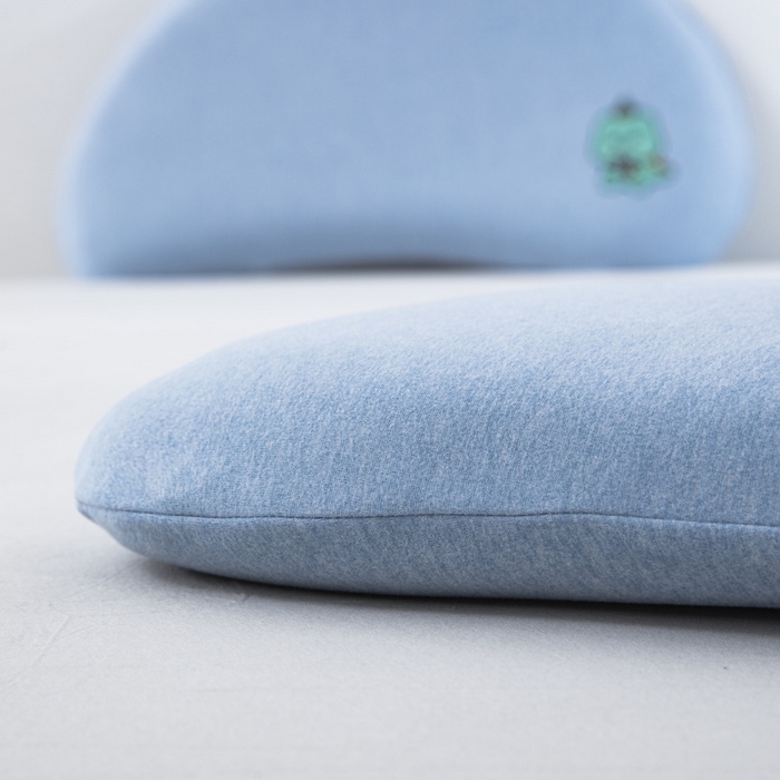 91家纺网 家纺一手货源 找家纺 大黄蜂家居家纺 2026新款A类卡通儿童硅胶枕枕头枕芯 小恐龙蓝