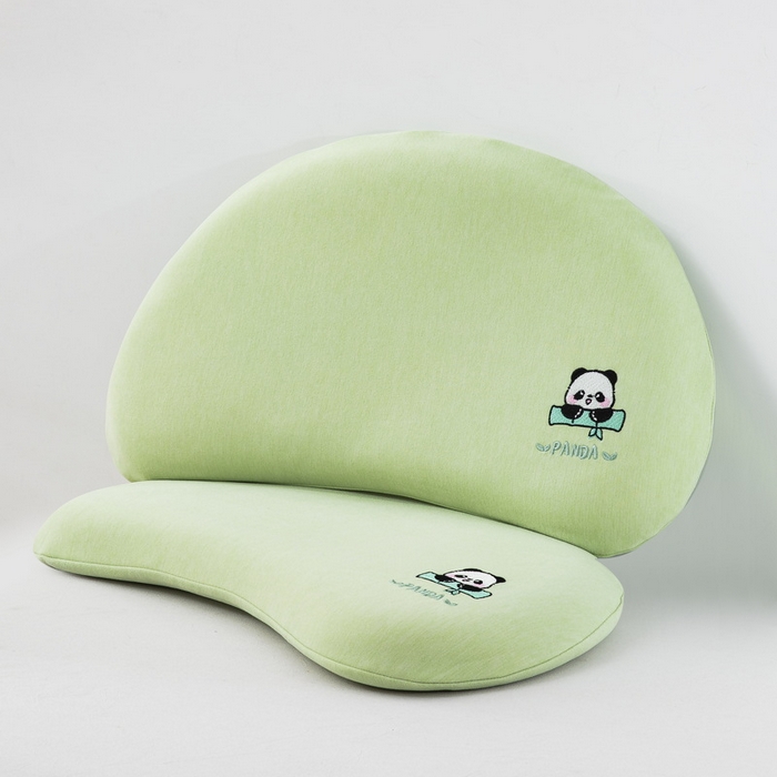 91家纺网 家纺一手货源 找家纺 大黄蜂家居家纺 2026新款A类卡通儿童硅胶枕枕头枕芯 熊猫绿