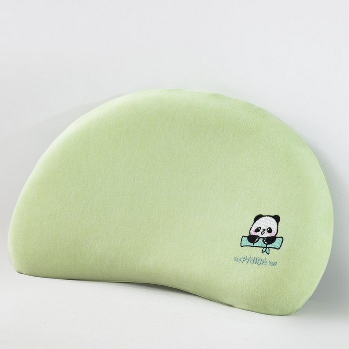 大黄蜂家居家纺 2026新款A类卡通儿童硅胶枕枕头枕芯 熊猫绿