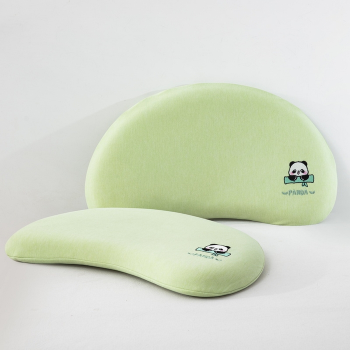 91家纺网 家纺一手货源 找家纺 大黄蜂家居家纺 2026新款A类卡通儿童硅胶枕枕头枕芯 熊猫绿