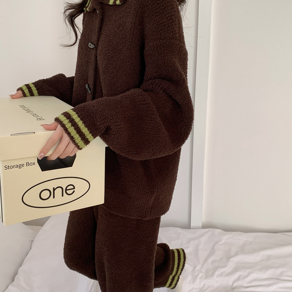 91家纺网 家纺一手货源 找家纺 （总）多乐娜 2025新款出口日单高定款半边绒家居服重量高达1600g高级出口品质非市面普货（控价！请不要低于165元销售！！！！！）