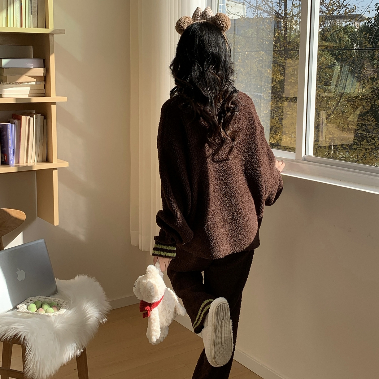 91家纺网 家纺一手货源 找家纺 （总）多乐娜 2025新款出口日单高定款半边绒家居服重量高达1600g高级出口品质非市面普货（控价！请不要低于165元销售！！！！！）