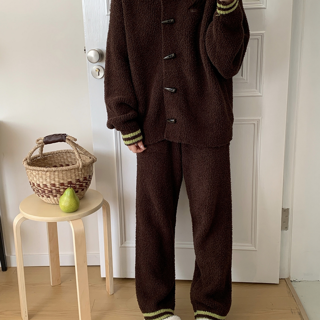 91家纺网 家纺一手货源 找家纺 （总）多乐娜 2025新款出口日单高定款半边绒家居服重量高达1600g高级出口品质非市面普货（控价！请不要低于165元销售！！！！！）