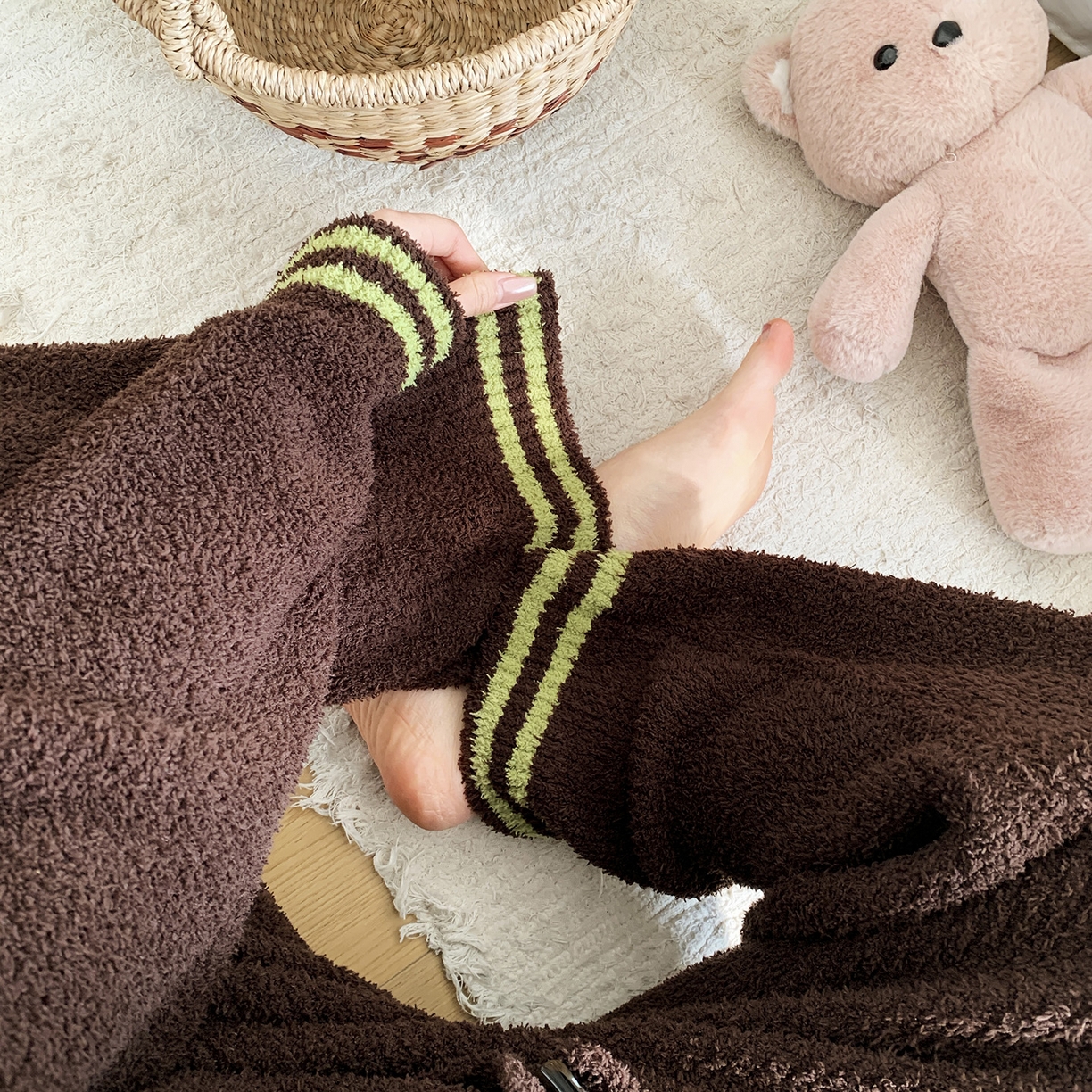 91家纺网 家纺一手货源 找家纺 （总）多乐娜 2025新款出口日单高定款半边绒家居服重量高达1600g高级出口品质非市面普货（控价！请不要低于165元销售！！！！！）