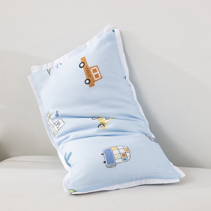 91家纺网 家纺一手货源 找家纺 大黄蜂家居家纺 2026新款A类纯棉双层纱棉花枕枕头枕芯 小汽车