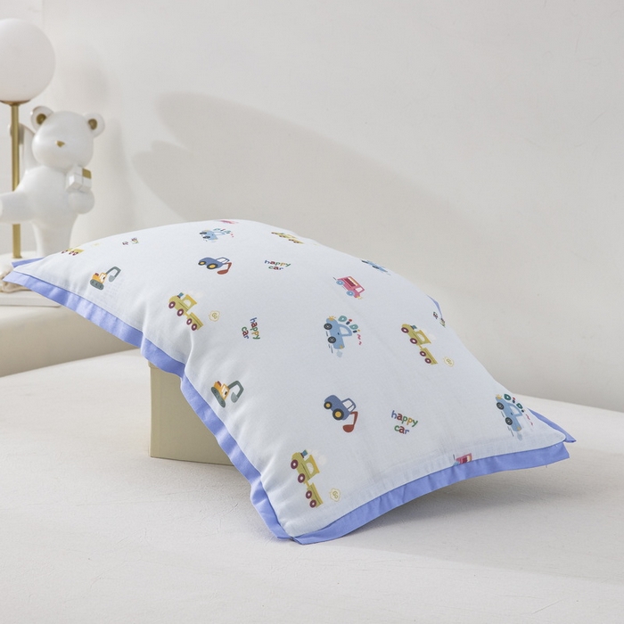 91家纺网 家纺一手货源 找家纺 大黄蜂家居家纺 2026新款A类纯棉双层纱棉花枕枕头枕芯 挖掘机