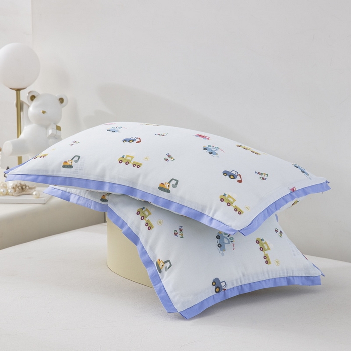 91家纺网 家纺一手货源 找家纺 大黄蜂家居家纺 2026新款A类纯棉双层纱棉花枕枕头枕芯 挖掘机