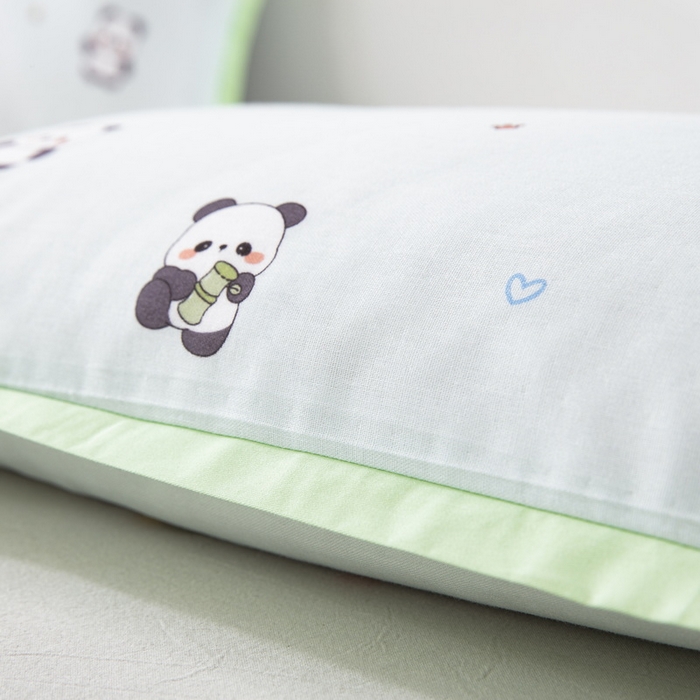 91家纺网 家纺一手货源 找家纺 大黄蜂家居家纺 2026新款A类纯棉双层纱棉花枕枕头枕芯 小熊猫