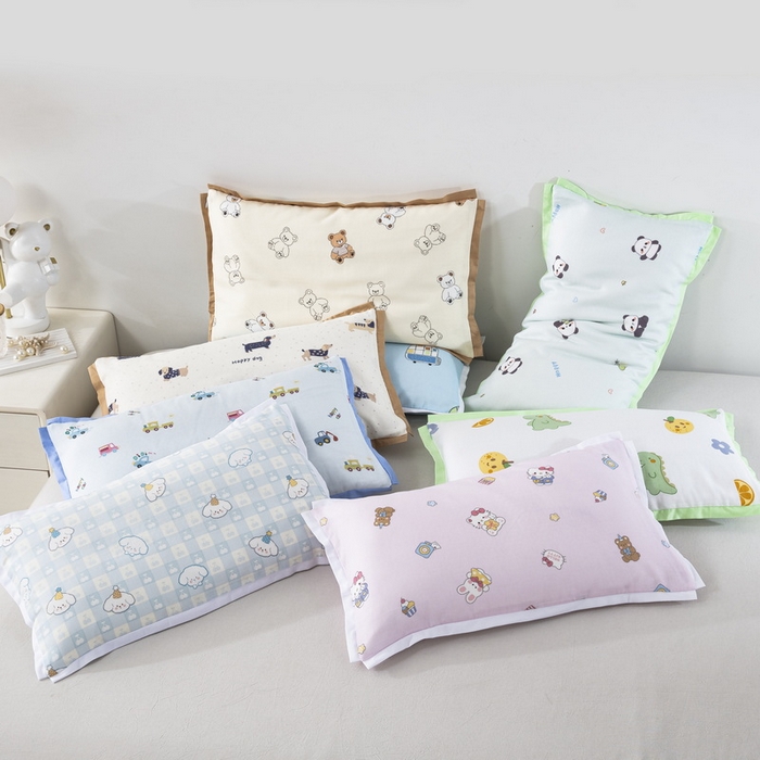 91家纺网 家纺一手货源 找家纺 大黄蜂家居家纺 2026新款A类纯棉双层纱棉花枕枕头枕芯 组合图仅供参考不可下单