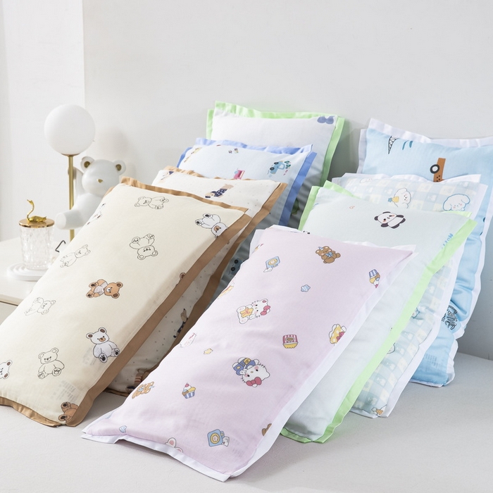 91家纺网 家纺一手货源 找家纺 大黄蜂家居家纺 2026新款A类纯棉双层纱棉花枕枕头枕芯 组合图仅供参考不可下单