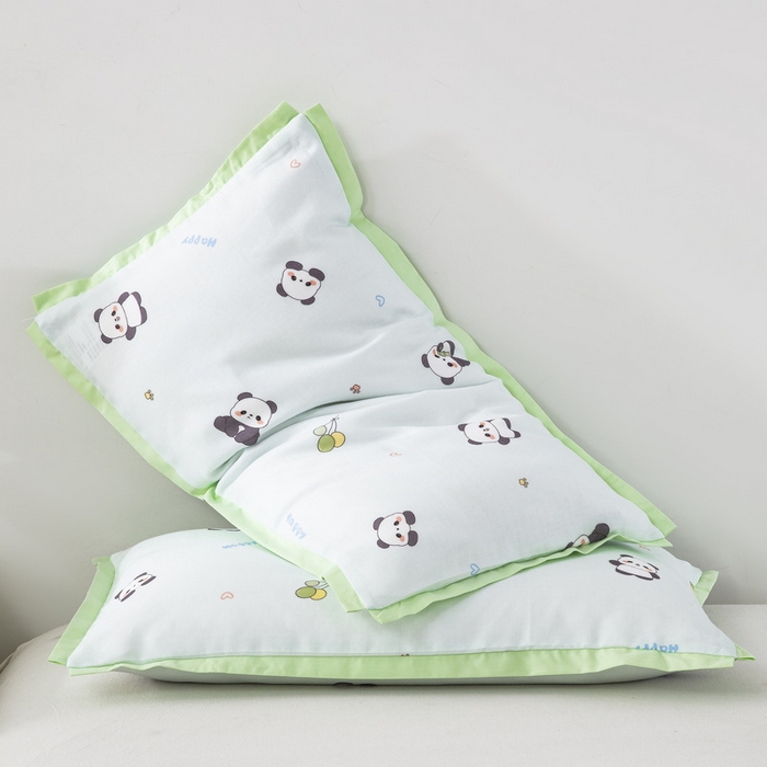 91家纺网 家纺一手货源 找家纺 大黄蜂家居家纺 2026新款A类纯棉双层纱棉花枕枕头枕芯 小熊猫