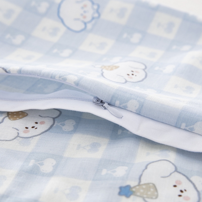 91家纺网 家纺一手货源 找家纺 大黄蜂家居家纺 2026新款A类纯棉双层纱棉花枕枕头枕芯 樱桃小狗