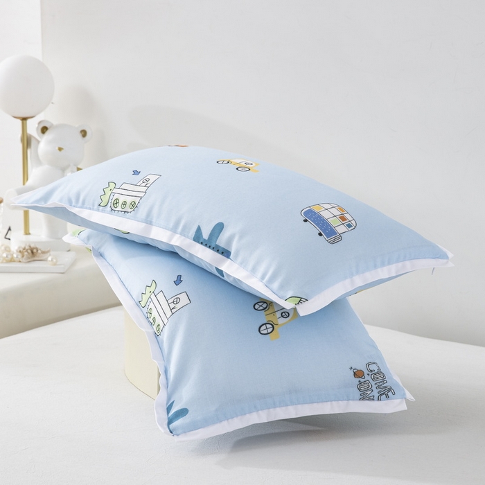 91家纺网 家纺一手货源 找家纺 大黄蜂家居家纺 2026新款A类纯棉双层纱棉花枕枕头枕芯 小汽车