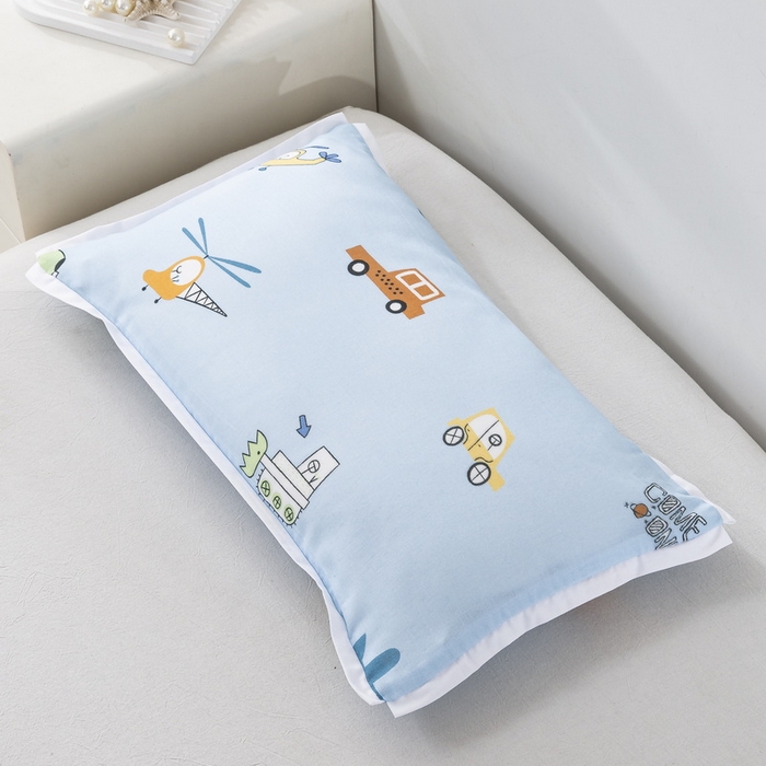 91家纺网 家纺一手货源 找家纺 大黄蜂家居家纺 2026新款A类纯棉双层纱棉花枕枕头枕芯 小汽车