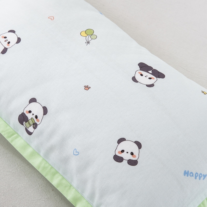 91家纺网 家纺一手货源 找家纺 大黄蜂家居家纺 2026新款A类纯棉双层纱棉花枕枕头枕芯 小熊猫