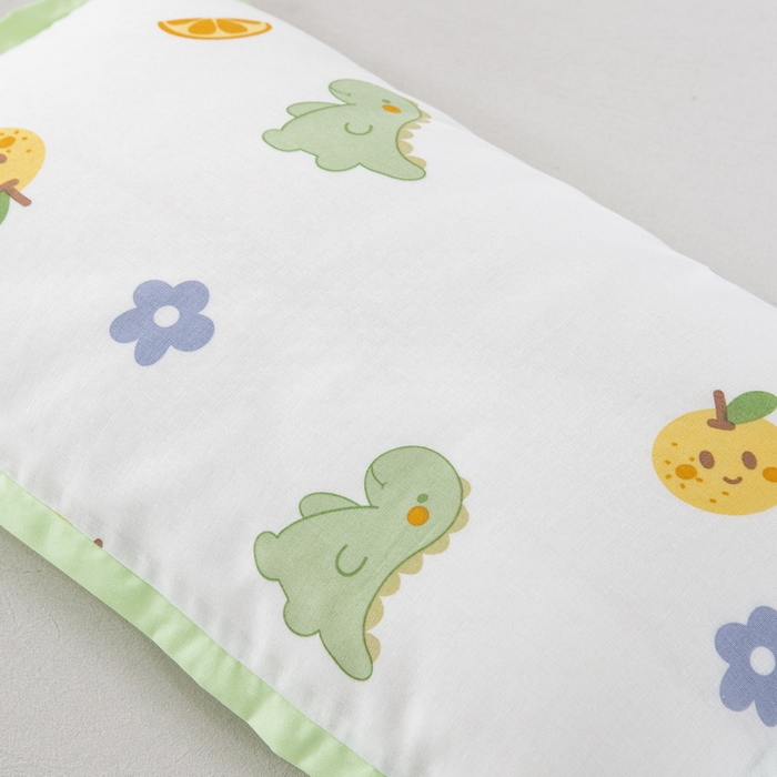 91家纺网 家纺一手货源 找家纺 大黄蜂家居家纺 2026新款A类纯棉双层纱棉花枕枕头枕芯 小恐龙