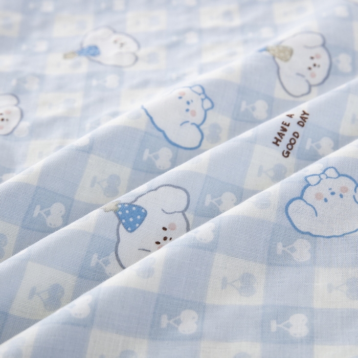 91家纺网 家纺一手货源 找家纺 大黄蜂家居家纺 2026新款A类纯棉双层纱棉花枕枕头枕芯 樱桃小狗