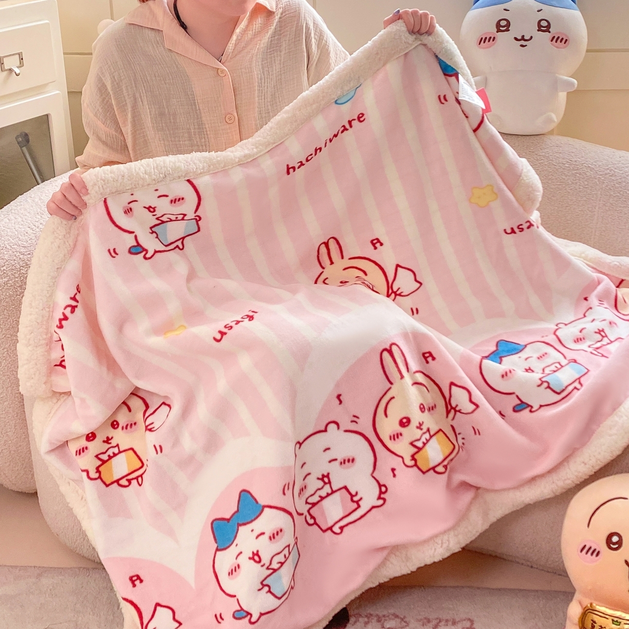 91家纺网 家纺一手货源 找家纺 （总）博雅 2025新款吉伊卡哇正版授权牛奶绒毛毯