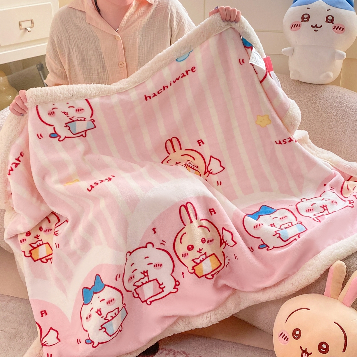 91家纺网 家纺一手货源 找家纺 （总）博雅 2025新款吉伊卡哇正版授权牛奶绒毛毯