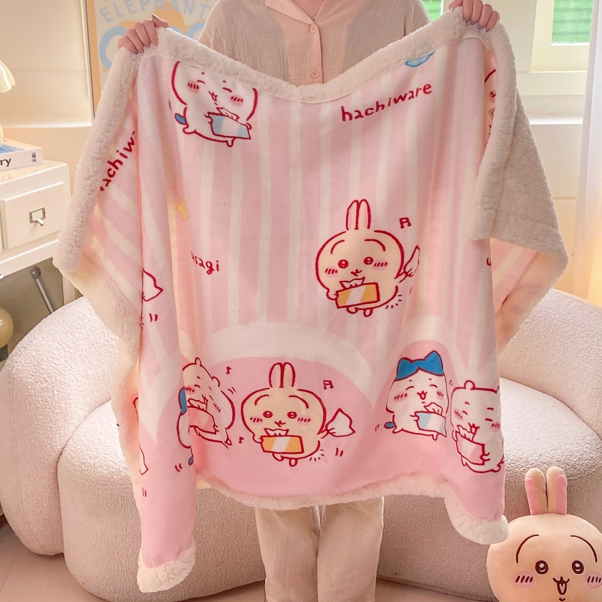 91家纺网 家纺一手货源 找家纺 （总）博雅 2025新款吉伊卡哇正版授权牛奶绒毛毯