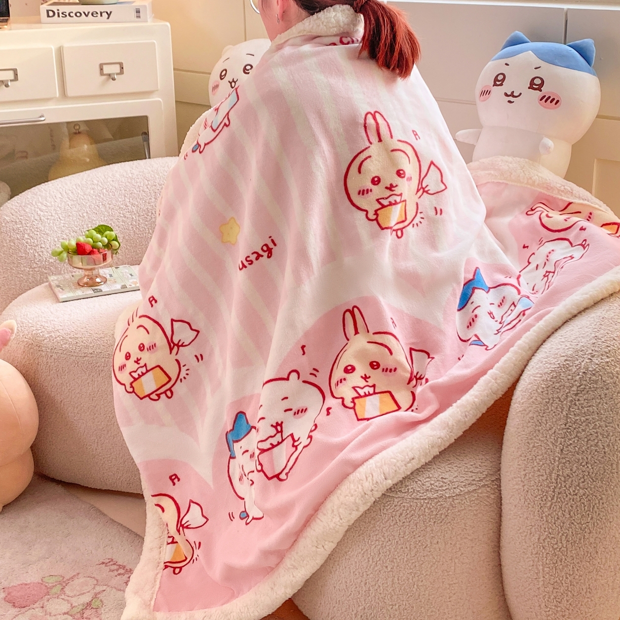 91家纺网 家纺一手货源 找家纺 博雅 2025新款吉伊卡哇正版授权牛奶绒毛毯 绒顽皮吉伊卡哇