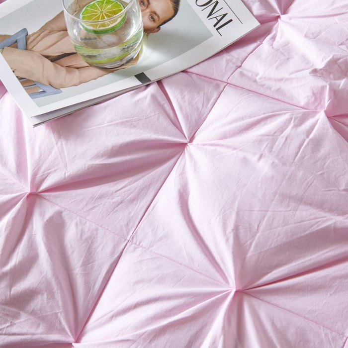 91家纺网 家纺一手货源 找家纺 顺发床垫 2025新款全棉扭花羽毛被加厚保暖95白鹅绒被子秋冬春秋被冬被直播供货     （羽绒被联系商家） 粉色（扭花）