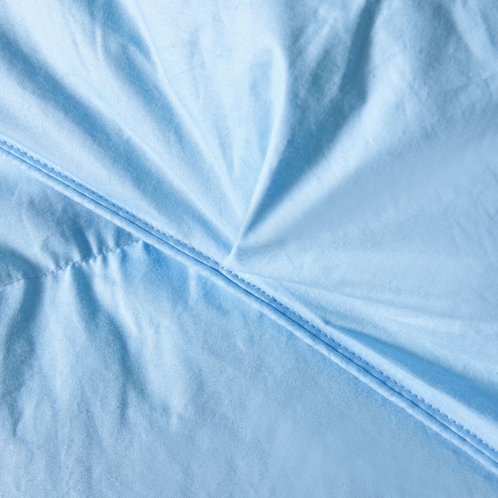 91家纺网 家纺一手货源 找家纺 顺发床垫 2025新款全棉扭花羽毛被加厚保暖95白鹅绒被子秋冬春秋被冬被直播供货     （羽绒被联系商家） 蓝色（扭花）