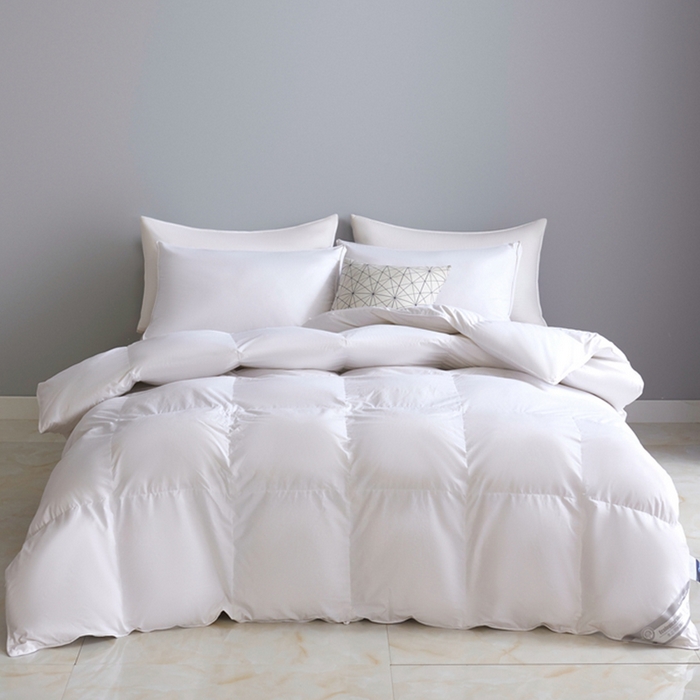 顺发床垫 2025新款全棉扭花羽毛被加厚保暖95白鹅绒被子秋冬春秋被冬被直播供货     （羽绒被联系商家） 白色（平格）