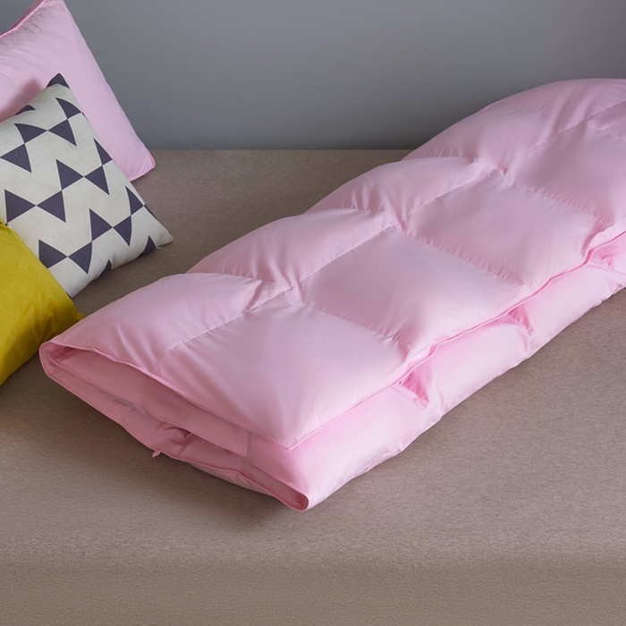 91家纺网 家纺一手货源 找家纺 顺发床垫 2025新款全棉扭花羽毛被加厚保暖95白鹅绒被子秋冬春秋被冬被直播供货     （羽绒被联系商家） 粉色（平格）