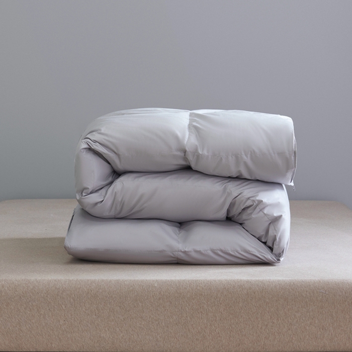 91家纺网 家纺一手货源 找家纺 顺发床垫 2025新款全棉扭花羽毛被加厚保暖95白鹅绒被子秋冬春秋被冬被直播供货     （羽绒被联系商家） 灰色（平格）