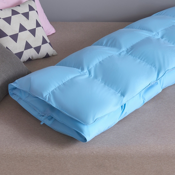 91家纺网 家纺一手货源 找家纺 顺发床垫 2025新款全棉扭花羽毛被加厚保暖95白鹅绒被子秋冬春秋被冬被直播供货     （羽绒被联系商家） 蓝色（平格）