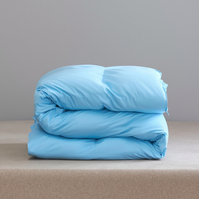 91家纺网 家纺一手货源 找家纺 顺发床垫 2025新款全棉扭花羽毛被加厚保暖95白鹅绒被子秋冬春秋被冬被直播供货     （羽绒被联系商家） 蓝色（平格）
