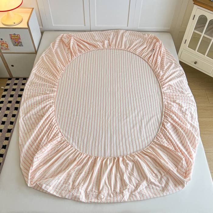 91家纺网 家纺一手货源 找家纺 （总）佳笠家居 2026年新款kimi熊a类全棉色织水洗棉大尺寸单床笠