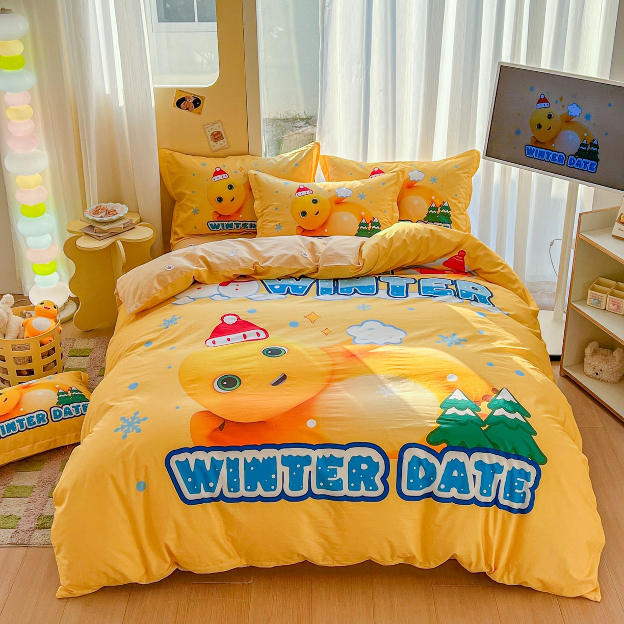 91家纺网 家纺一手货源 找家纺 浩诚 2026新款大版全棉卡通四件套（陆续更新） 小星仔