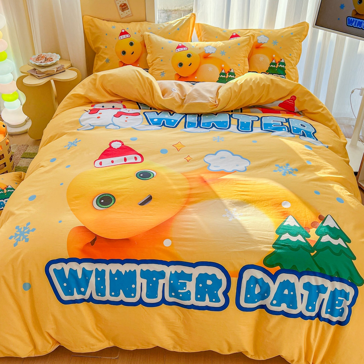 91家纺网 家纺一手货源 找家纺 浩诚 2026新款全棉卡通四件套第二批（陆续更新） 暖暖