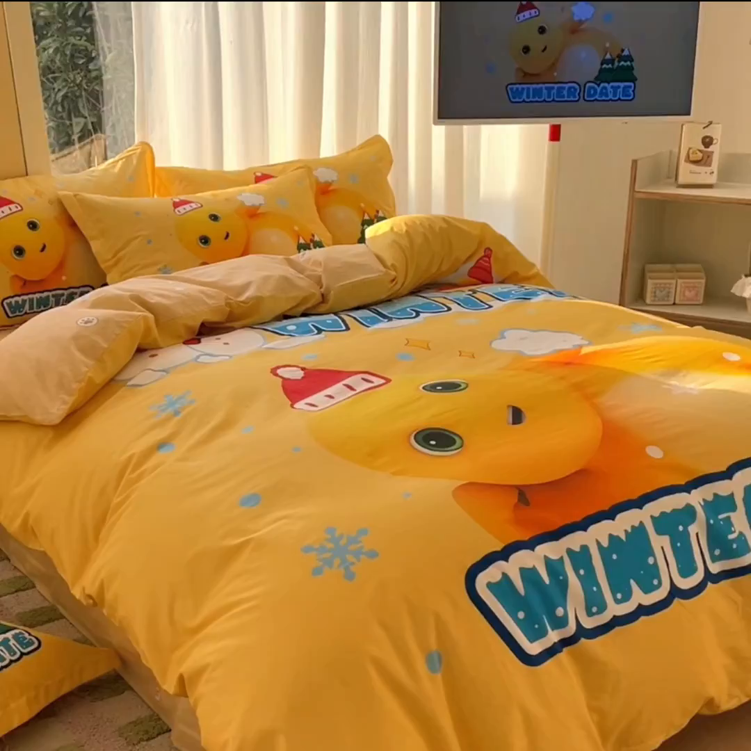 91家纺网 家纺一手货源 找家纺 浩诚 2026新款全棉卡通四件套第二批（陆续更新） 暖暖