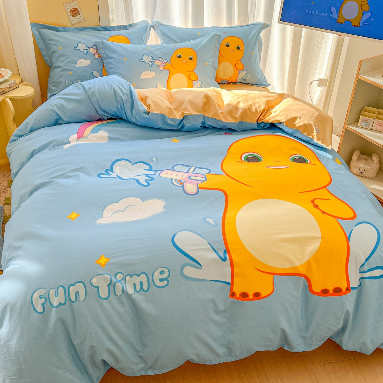 91家纺网 家纺一手货源 找家纺 浩诚 2026新款全棉卡通四件套第二批（陆续更新） 快乐狂欢